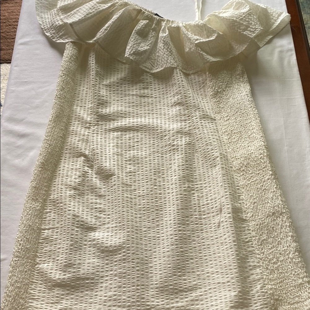 Vero Moda Ivory Ruffled A-line Sundress - Picture 2 of 11